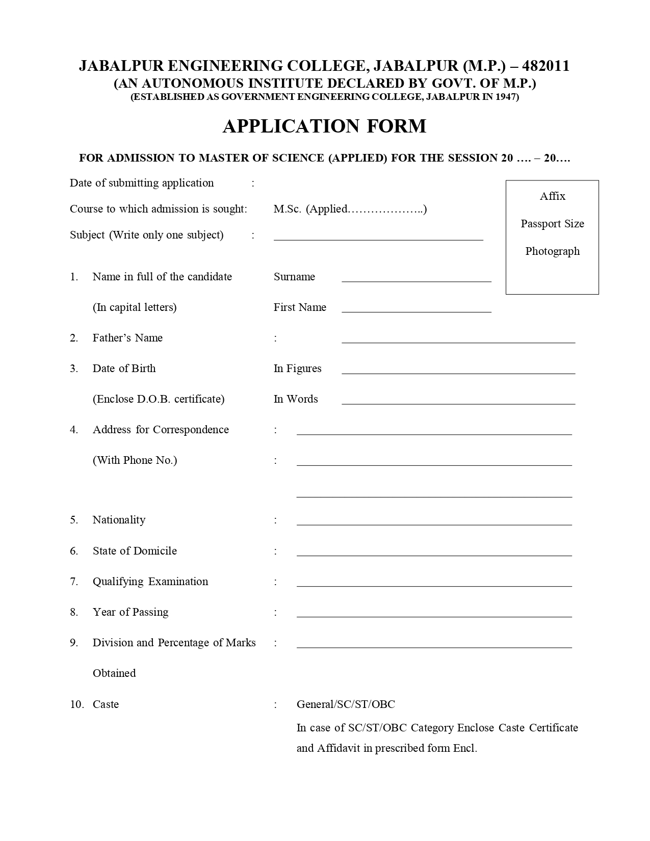 Notification for Admission in M.Sc. Applied Physics pages to jpg 00071