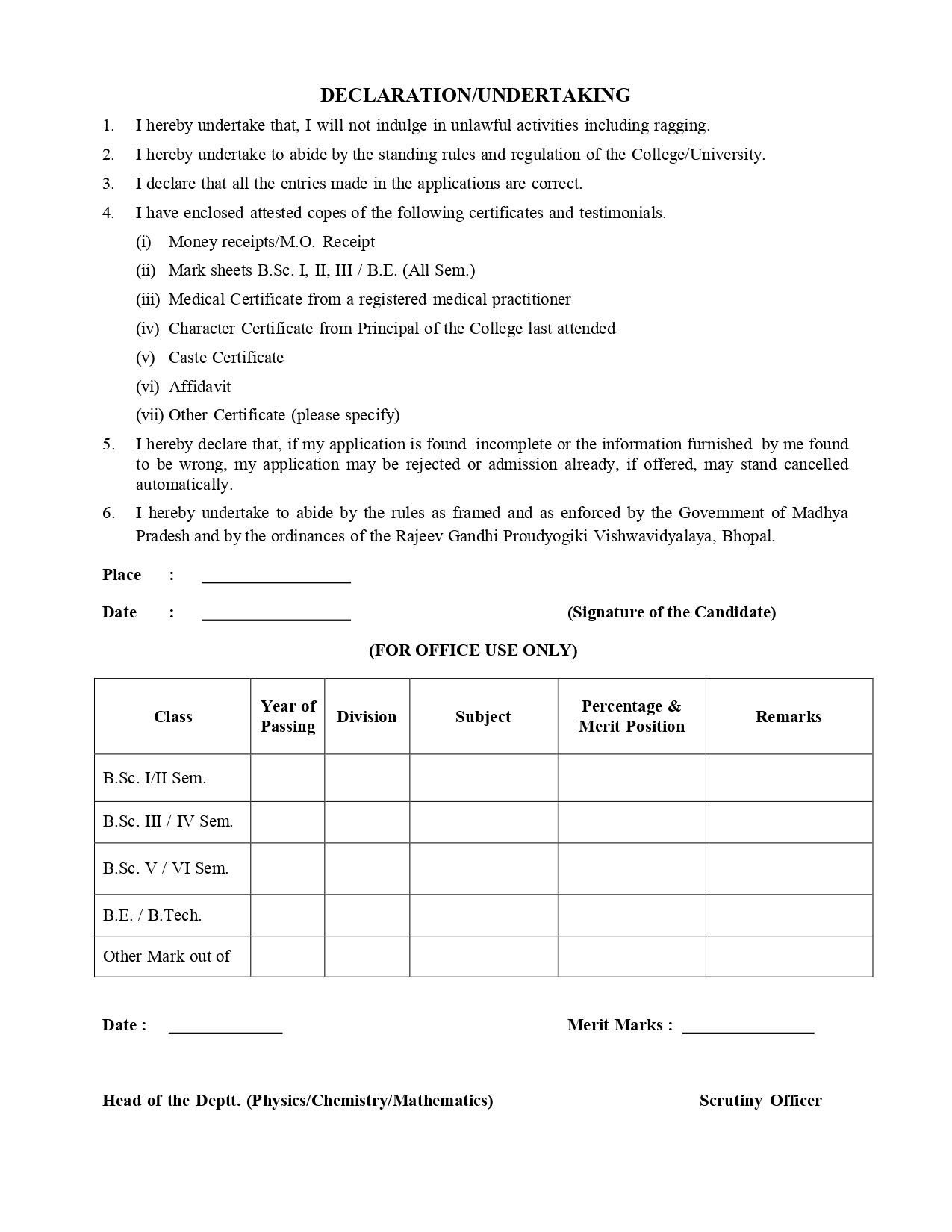 Notification for Admission in M.Sc. Applied Physics pages to jpg 00091