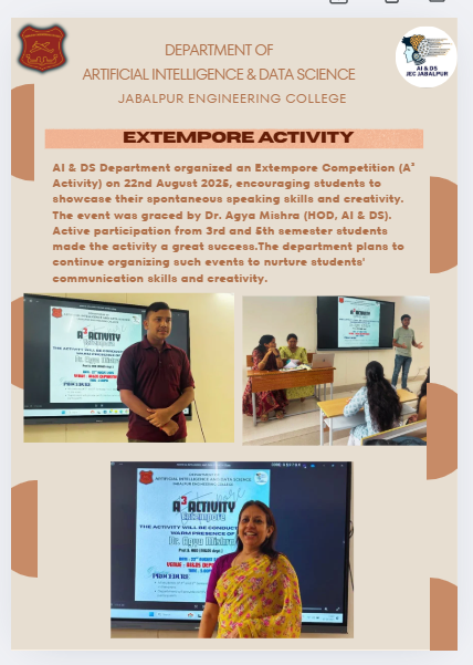 Extempore Activity
